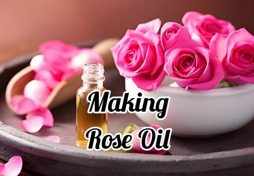 how to make rose or any flower oil