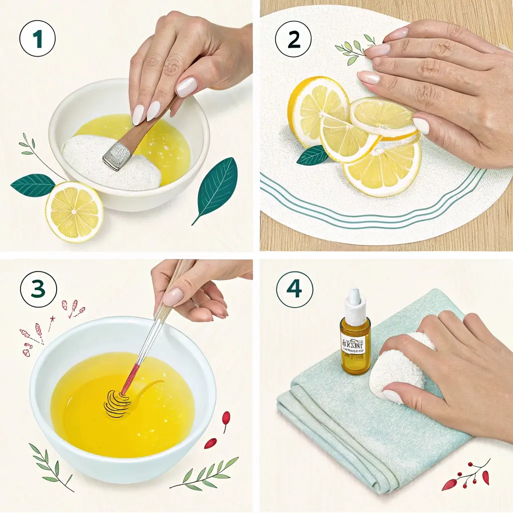 Vinegar & Lemon Nail Polish Remover