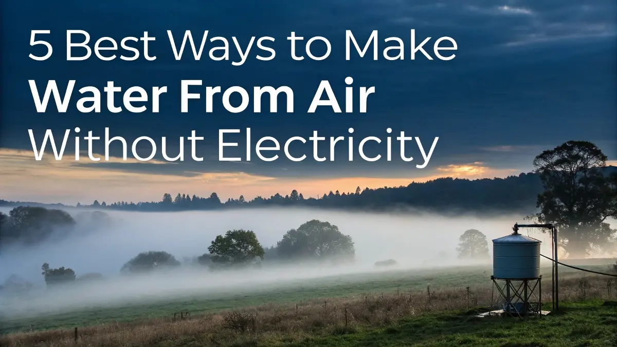 how to make water from air