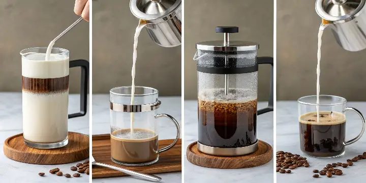 Frothing Milk with a French Press