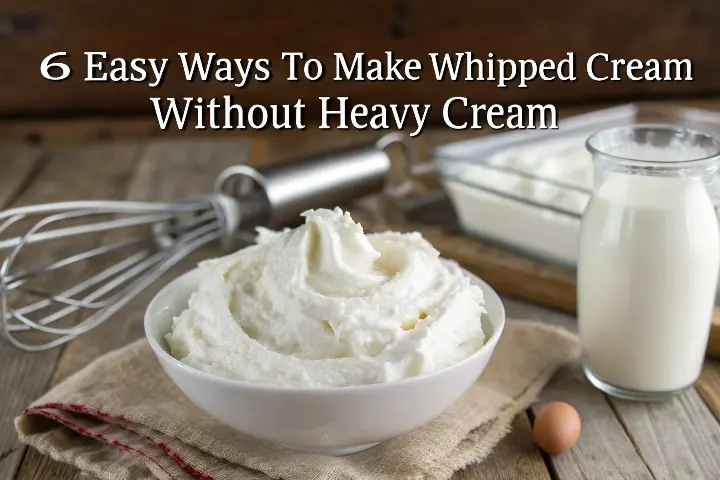 6 Easy Ways to Make Whipped Cream Without Heavy Cream