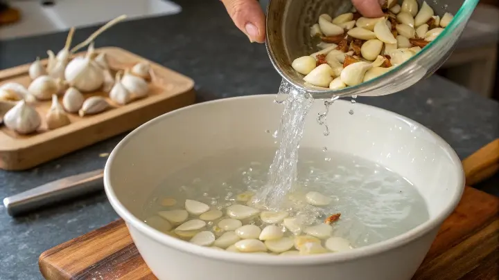How to Peel Garlic with Hot Water