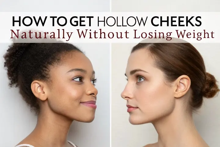 How to Get Hollow Cheeks Naturally Without Losing Weight