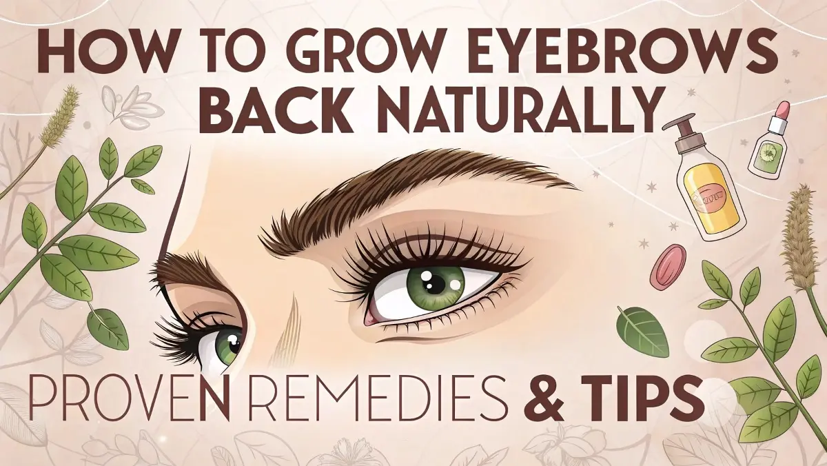 How to Grow Eyebrows Back Naturally: Proven Remedies & Tips
