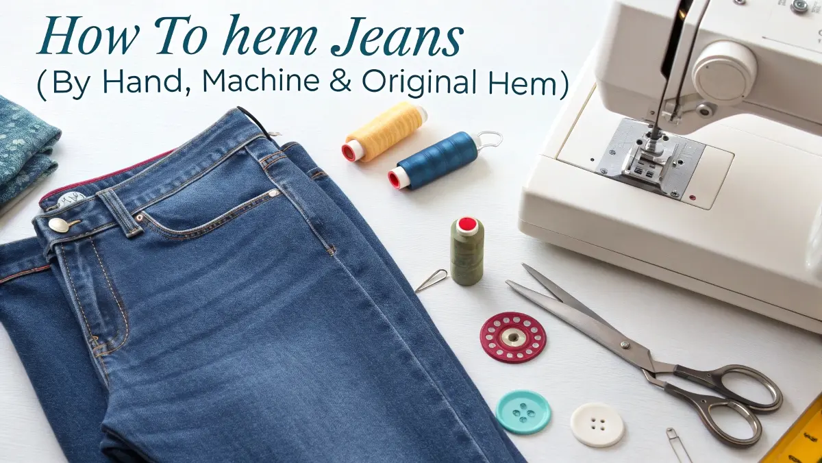 How to Hem Jeans (By Hand, Machine & Original Hem)