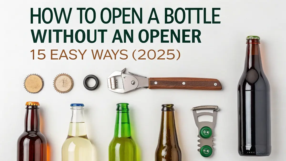 How to Open a Bottle Without an Opener - 15 Easy Ways (2025)