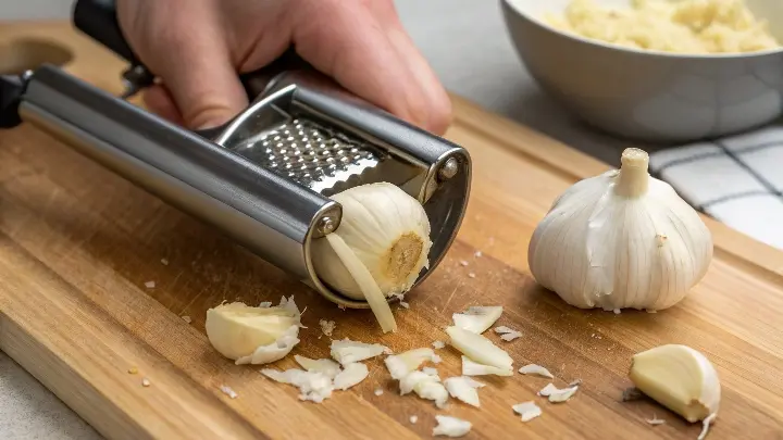 How to Peel Garlic with a Garlic Press