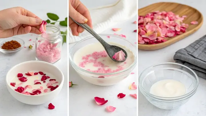 Rose Petal and Milk Soak