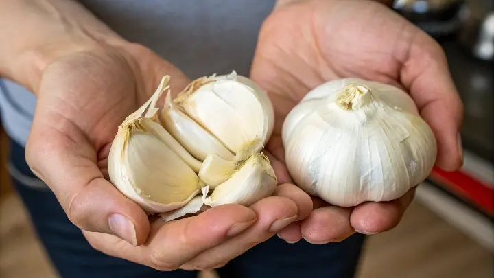How to Peel Garlic by Rubbing Between Hands