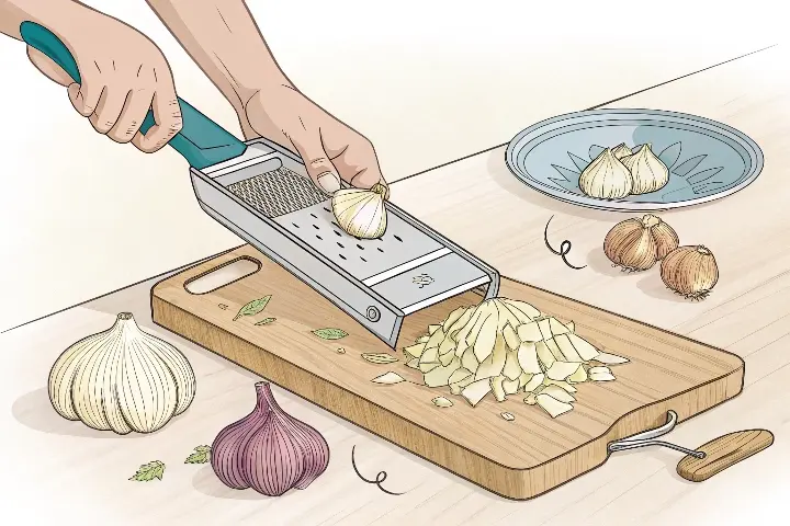 cut garlic