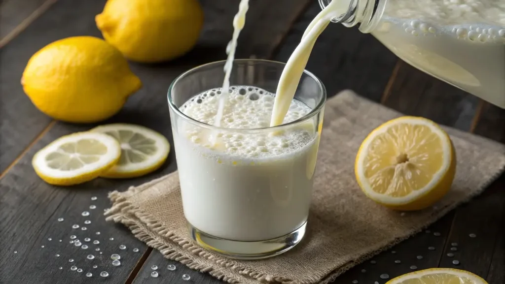 Bright & Zesty: Buttermilk with Lemon Juice