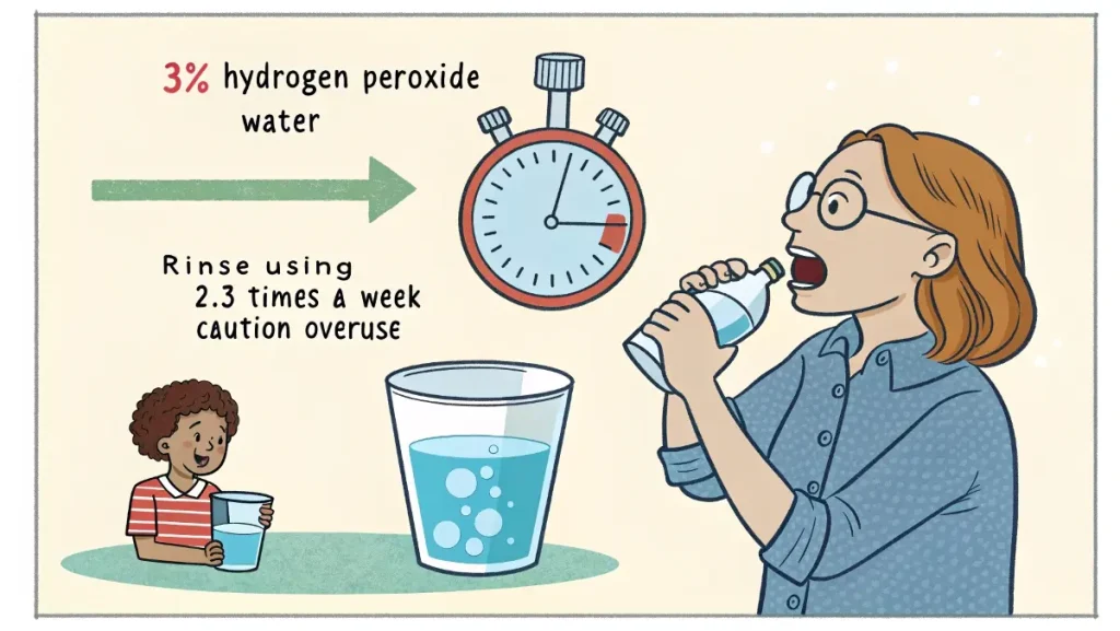 Hydrogen Peroxide Rinse