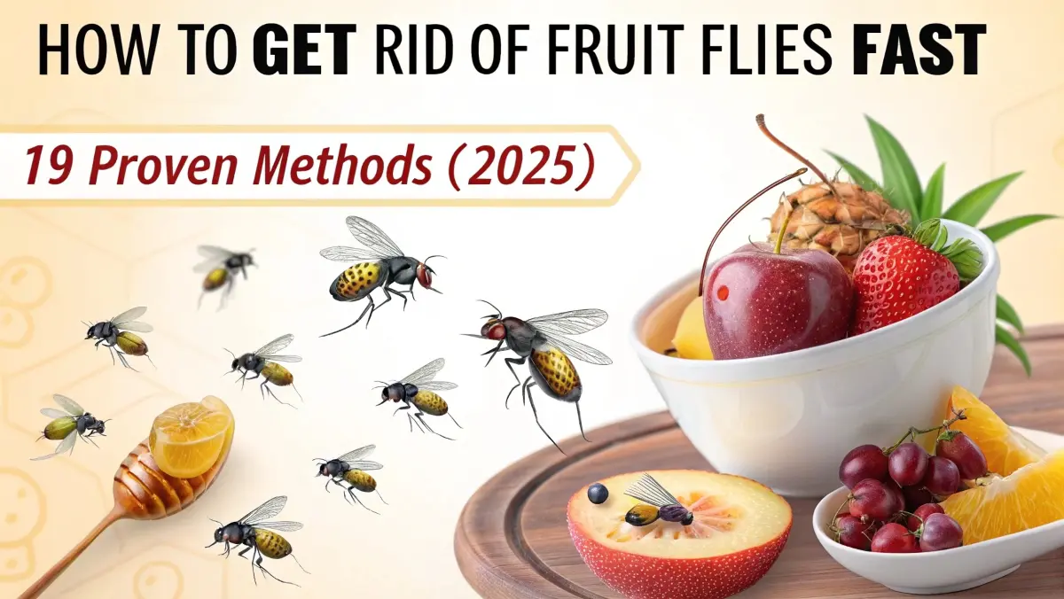 How to Get Rid of Fruit Flies Fast: 19 Proven Methods (2025)