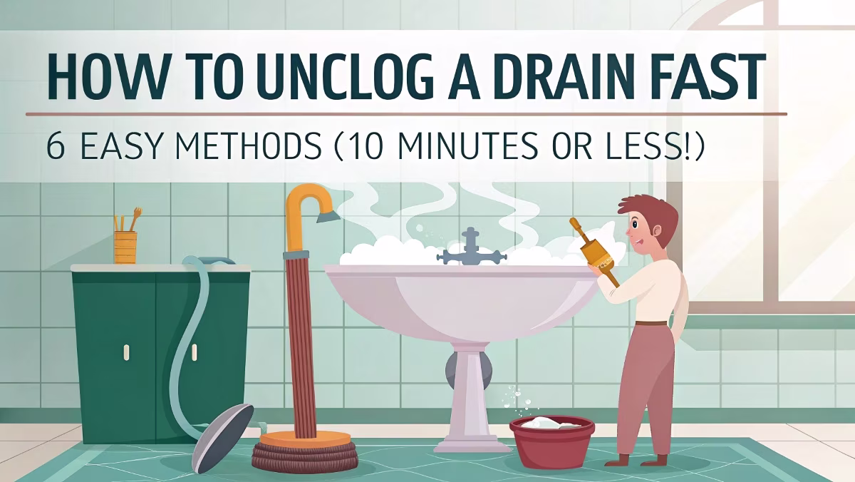 How to Unclog a Drain Fast: 6 Easy Methods
